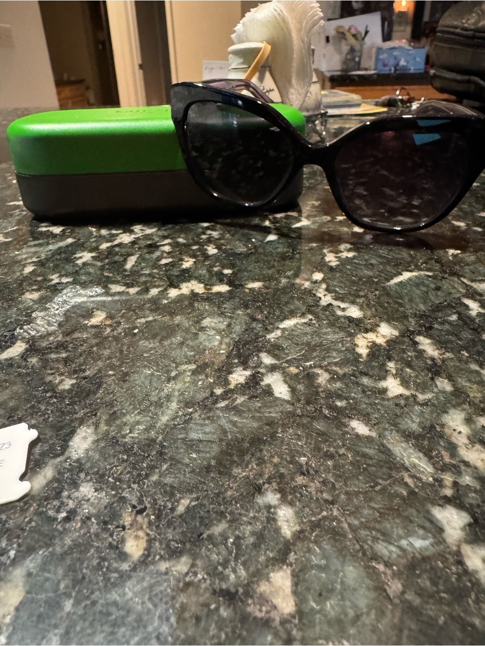 kate spade Black Cat-Eye Sunglasses with Dark Lenses